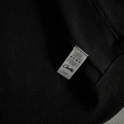 Corteiz Knit Zip Up Fleece “Black”