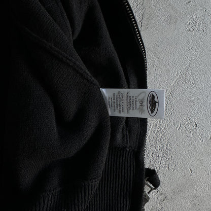 Corteiz Knit Zip Up Fleece “Black”