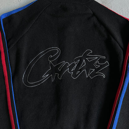 Corteiz Knit Zip Up Fleece “Black”