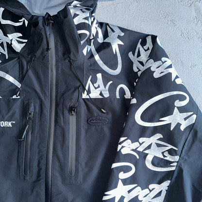 Corteiz Elitework Waterproof Shell Jacket “Black”