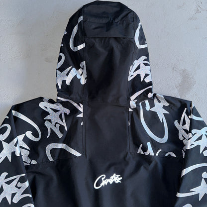 Corteiz Elitework Waterproof Shell Jacket “Black”
