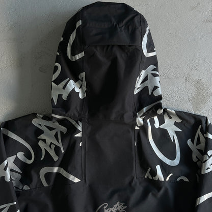 Corteiz Elitework Waterproof Shell Jacket “Black”