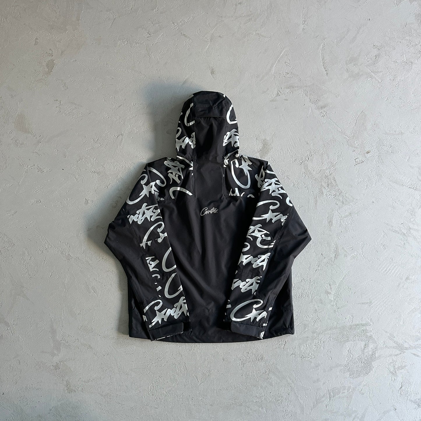 Corteiz Elitework Waterproof Shell Jacket “Black”