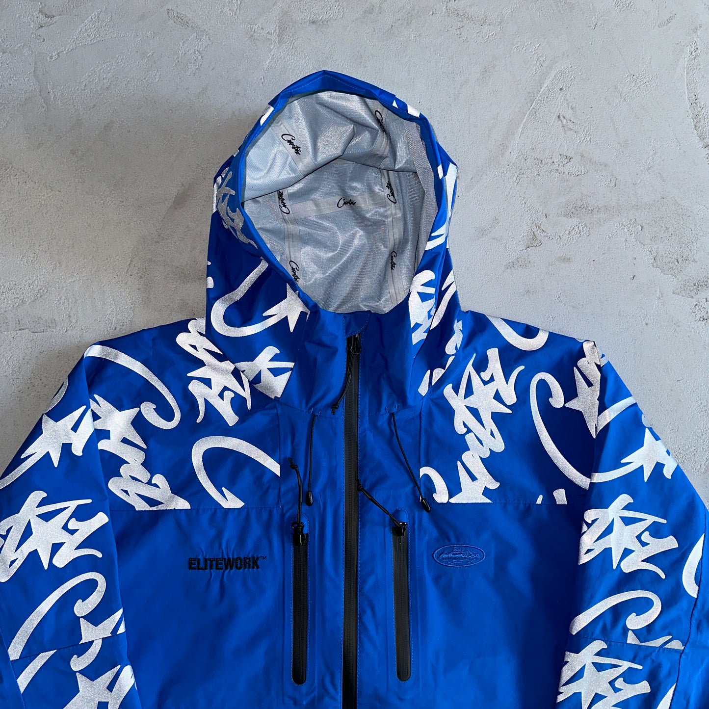 Corteiz Elitework Waterproof Shell Jacket “Blue”