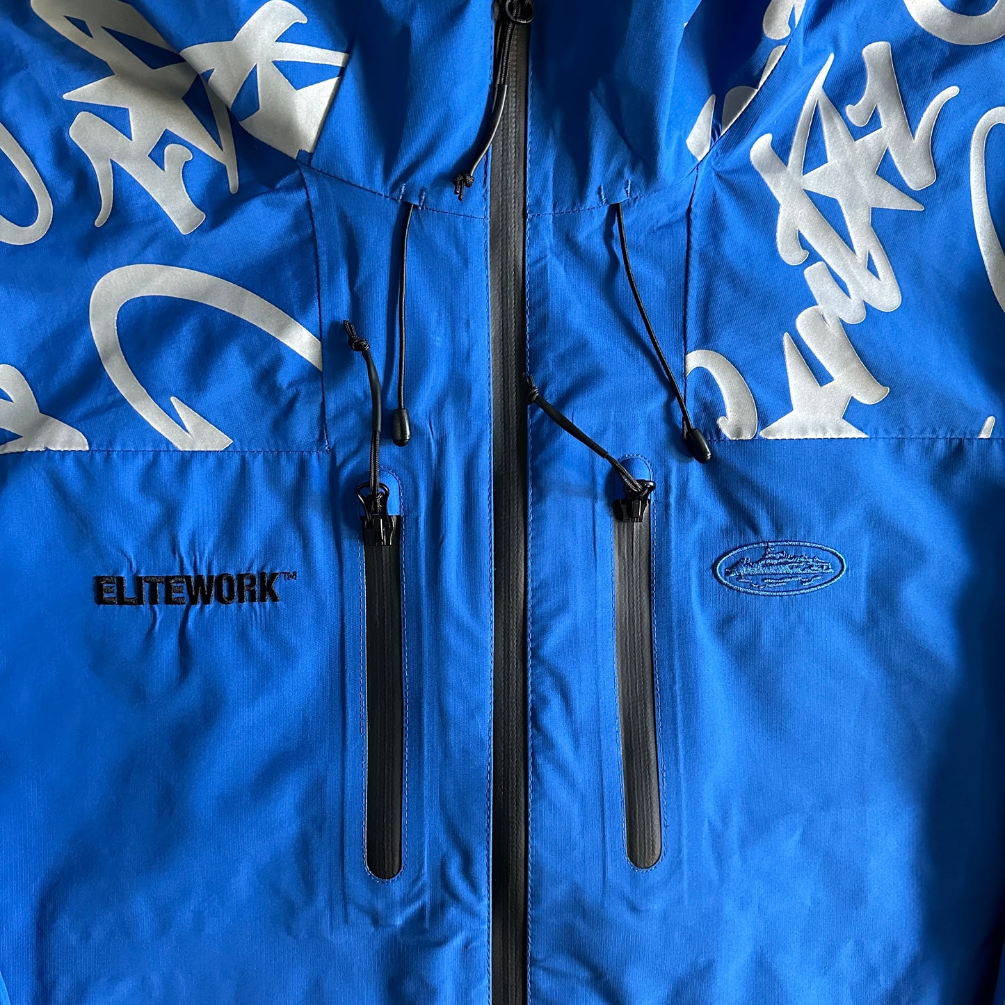 Corteiz Elitework Waterproof Shell Jacket “Blue”
