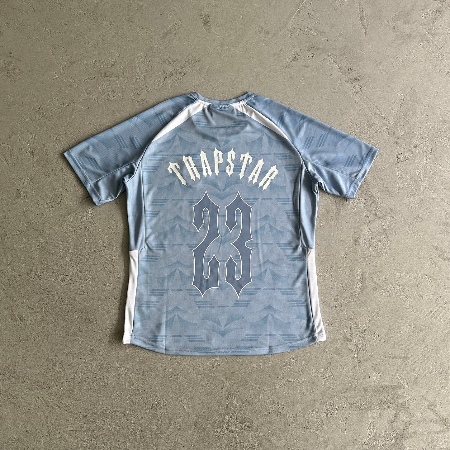 Trapstar Football T-Shirt “Grey Sea Blue”
