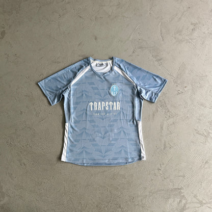 Trapstar Football T-Shirt “Grey Sea Blue”