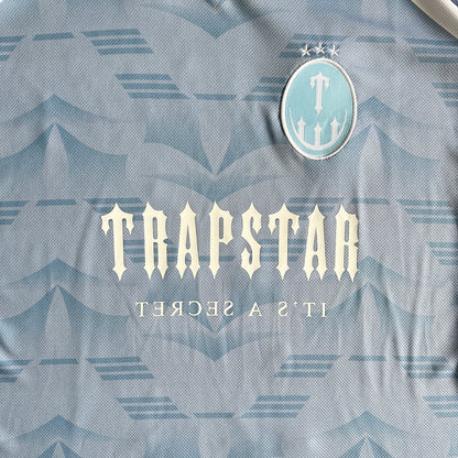 Trapstar Football T-Shirt “Grey Sea Blue”