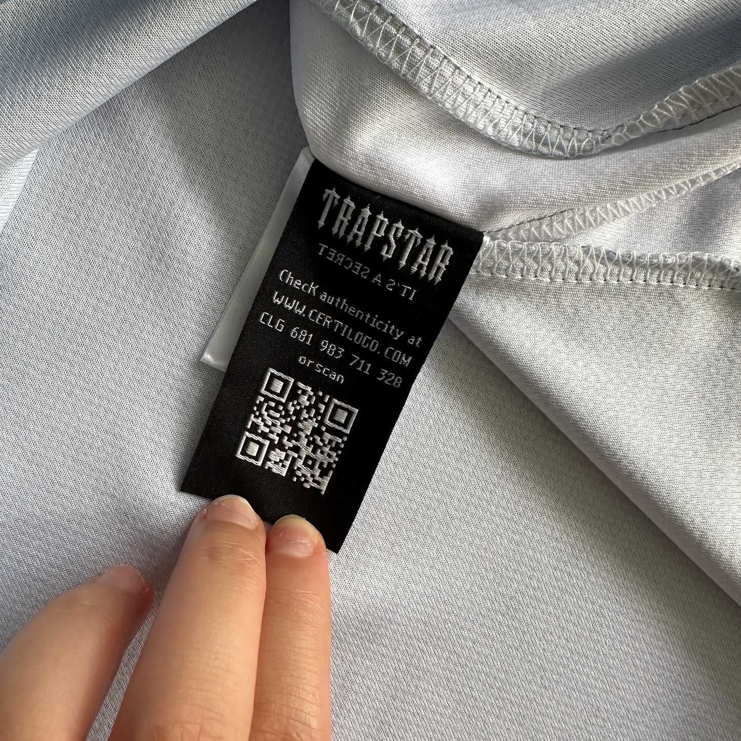 Trapstar Football T-Shirt “Grey Sea Blue”