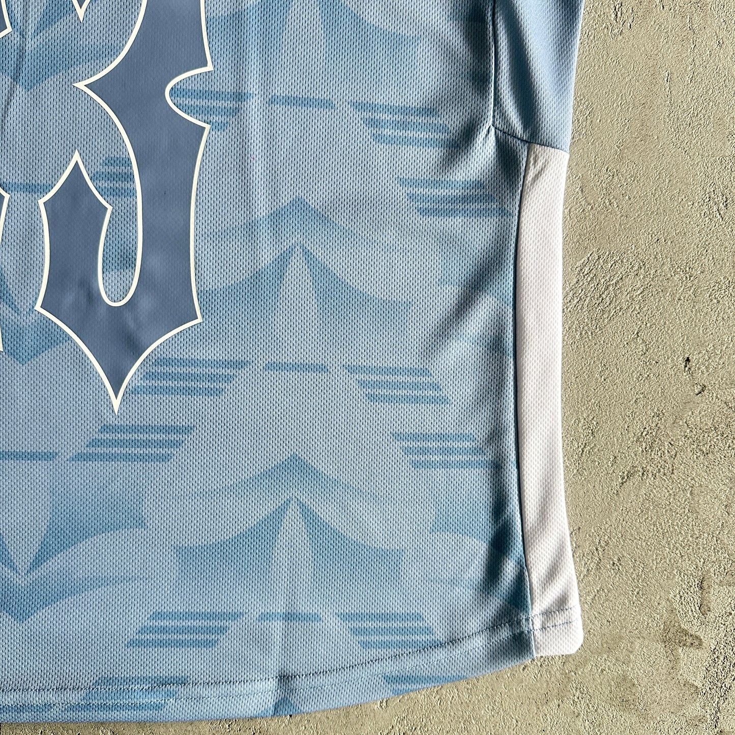 Trapstar Football T-Shirt “Grey Sea Blue”