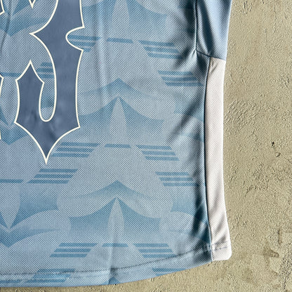 Trapstar Football T-Shirt “Grey Sea Blue”