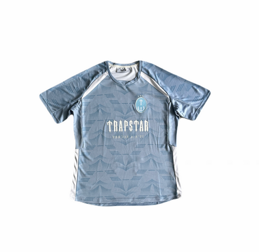 Trapstar Football T-Shirt “Grey Sea Blue”