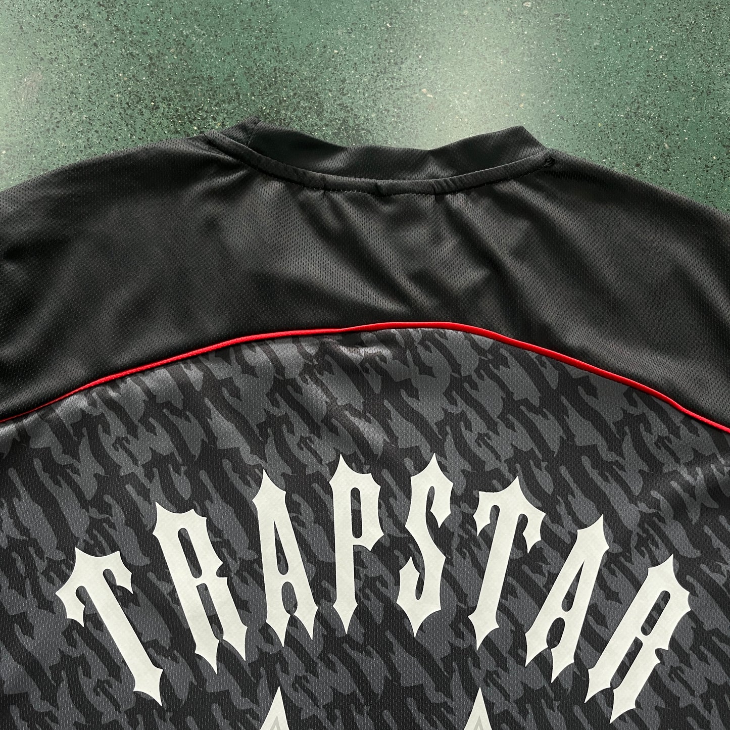 Trapstar Football T-Shirt “Grey Red”