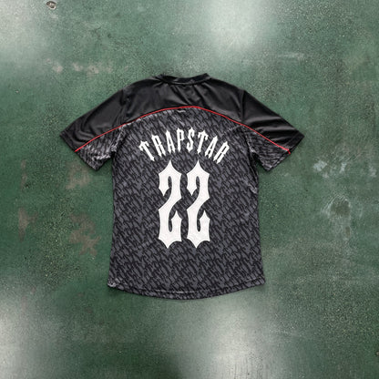 Trapstar Football T-Shirt “Grey Red”