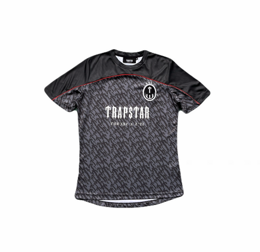 Trapstar Football T-Shirt “Grey Red”