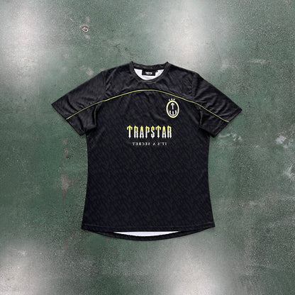 Trapstar Football T-Shirt “Black Lime”