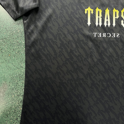 Trapstar Football T-Shirt “Black Lime”