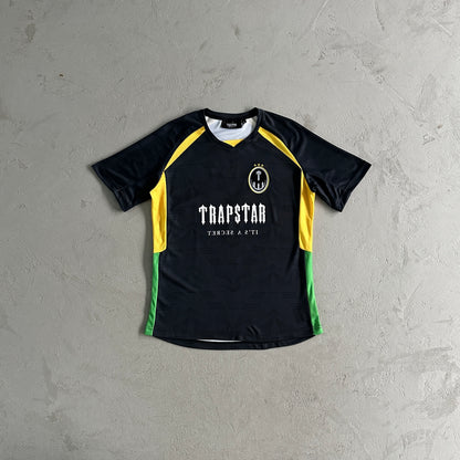 Trapstar Football T-Shirt “Black Yellow Green”