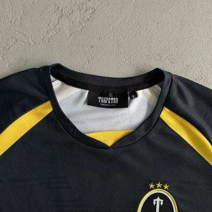 Trapstar Football T-Shirt “Black Yellow Green”