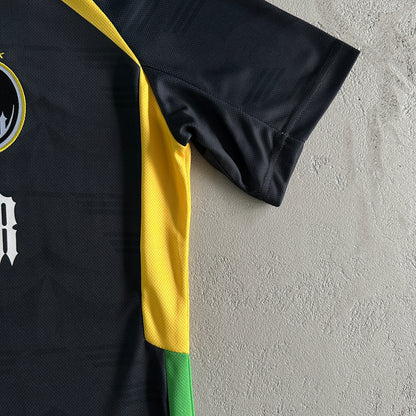 Trapstar Football T-Shirt “Black Yellow Green”