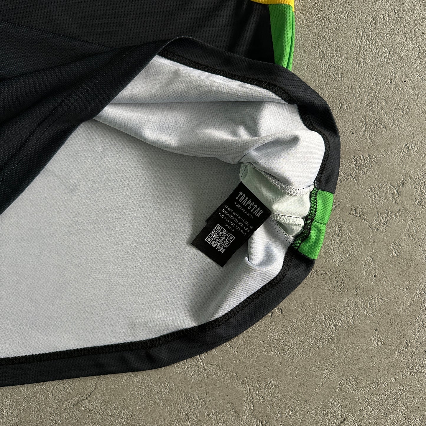 Trapstar Football T-Shirt “Black Yellow Green”