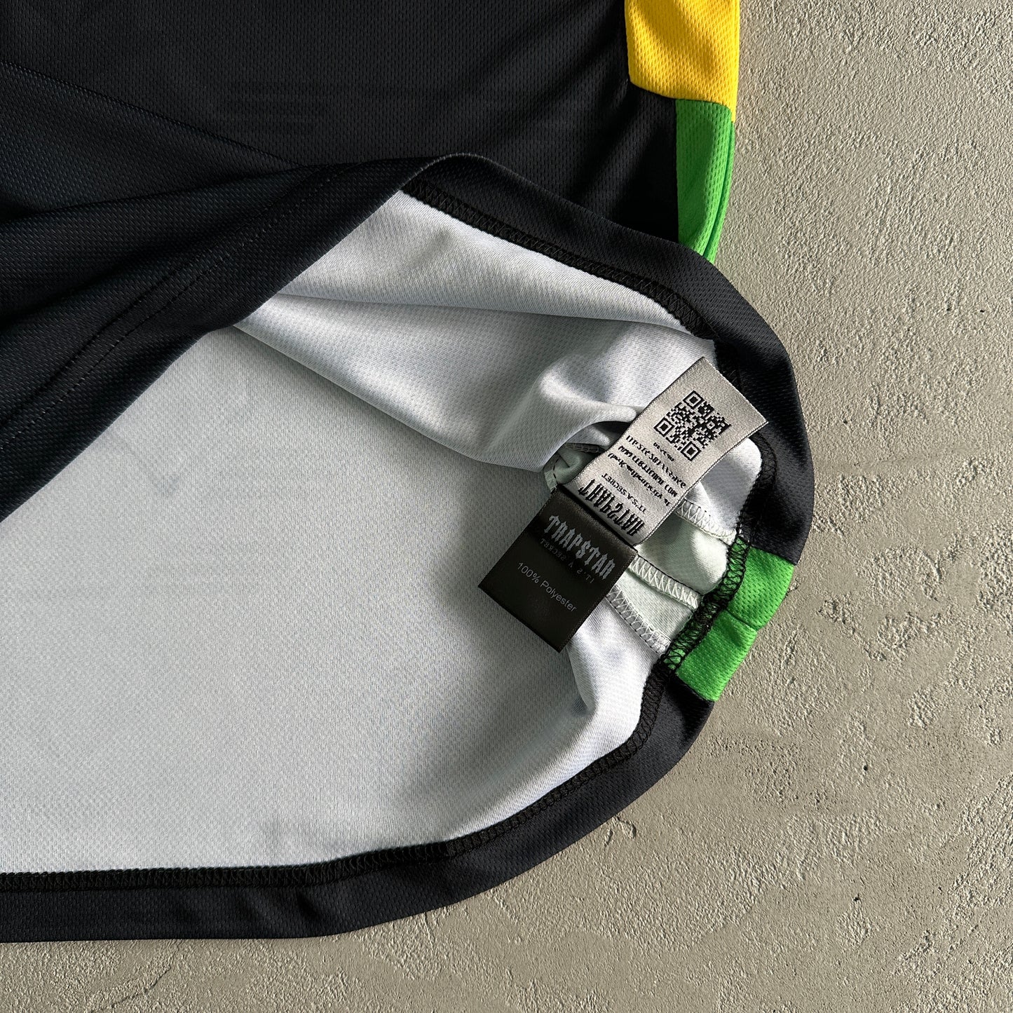 Trapstar Football T-Shirt “Black Yellow Green”