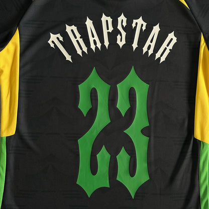 Trapstar Football T-Shirt “Black Yellow Green”