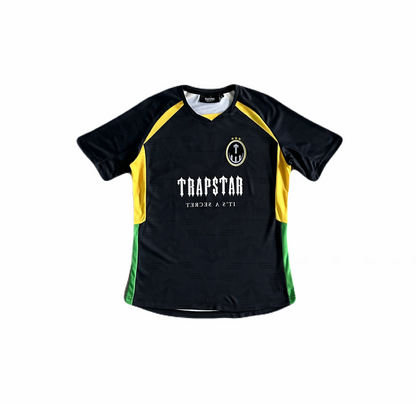 Trapstar Football T-Shirt “Black Yellow Green”