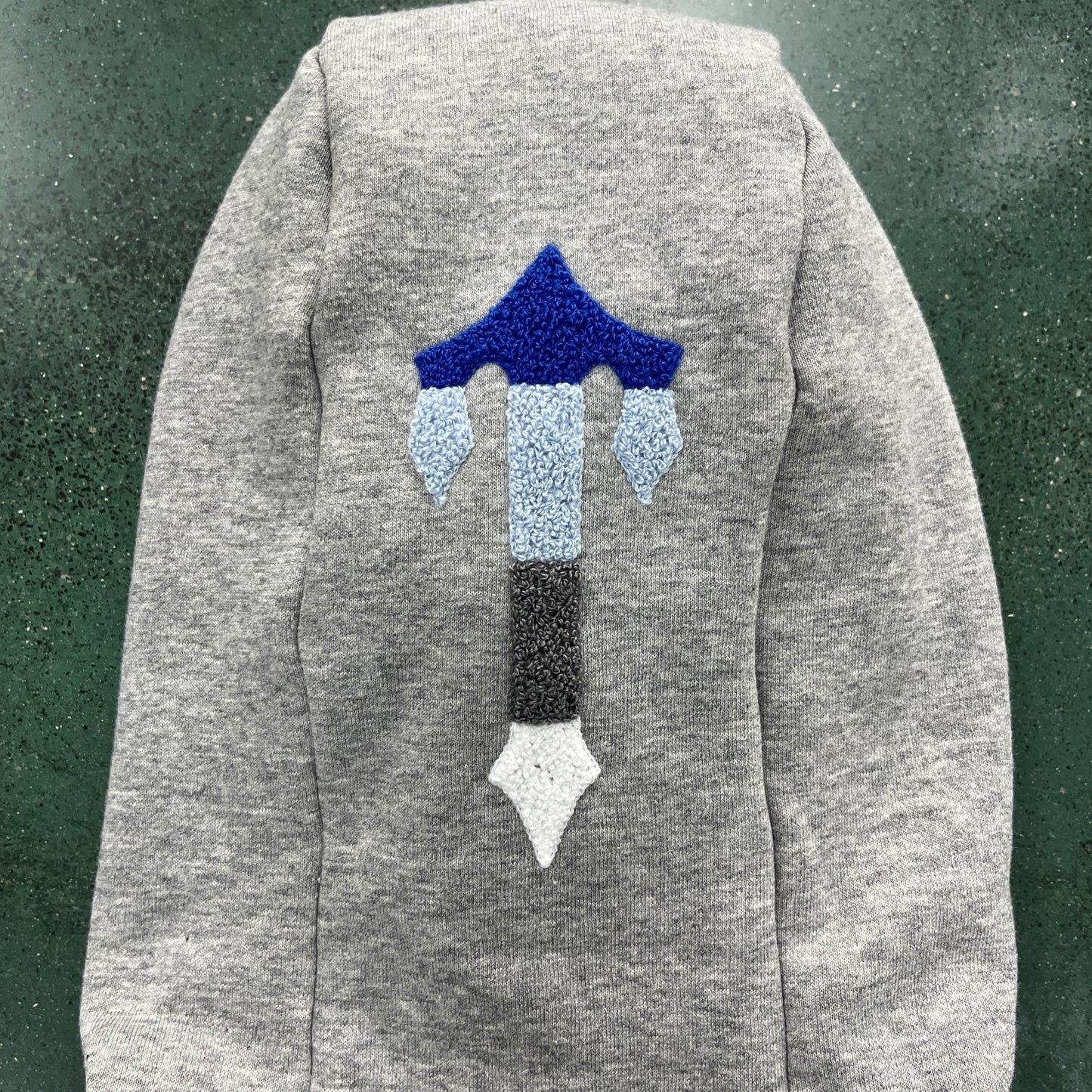 Conjunto Trapstar Chenille Decoded 2.0 Hoodie “Grey”