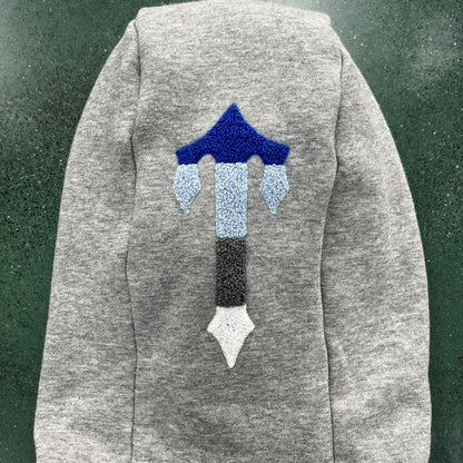 Conjunto Trapstar Chenille Decoded 2.0 Hoodie “Grey”