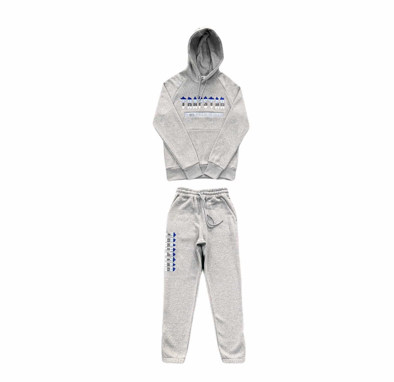 Conjunto Trapstar Chenille Decoded 2.0 Hoodie “Grey”