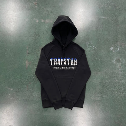 Conjunto Trapstar Chenille Decoded 2.0 Hoodie “Black”