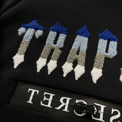 Conjunto Trapstar Chenille Decoded 2.0 Hoodie “Black”
