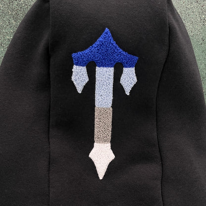 Conjunto Trapstar Chenille Decoded 2.0 Hoodie “Black”
