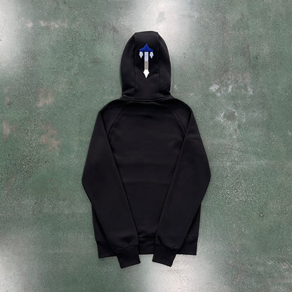 Conjunto Trapstar Chenille Decoded 2.0 Hoodie “Black”