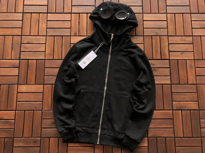 C.P Company Zip Hoodie “Black”