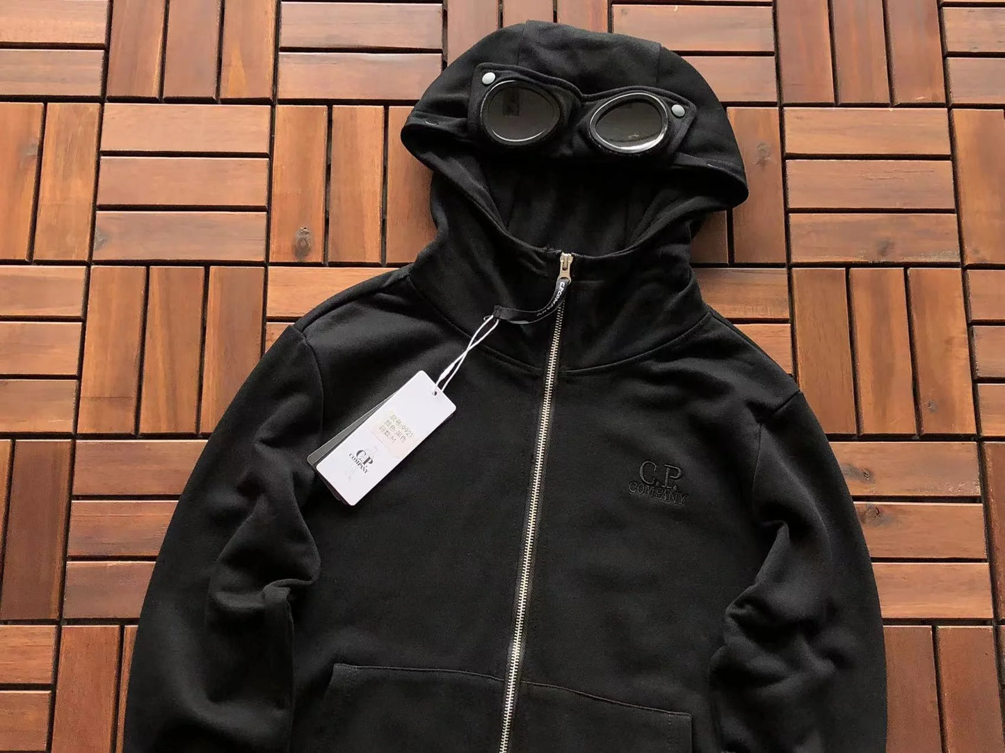C.P Company Zip Hoodie “Black”